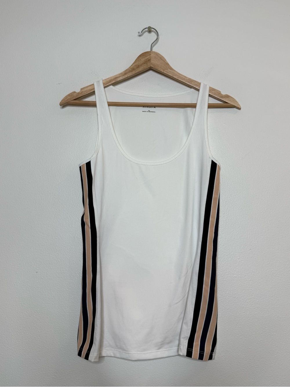Athleta Derek Lam Layer Up Fitted Tank varsity stripe size xs - Picture 2 of 10